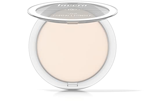 lavera Satin Compact Powder -Light 01- nude, Organic Almond Oil & Organic Rice Powder, Vegan, Mattifying, Long-Lasting - Image 2