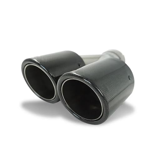 Tuyau d'échappement en carbone design en Y double sortie pour un style tuning haut de gamme