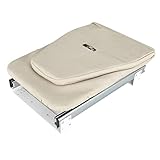 Bügelbrett, einziehbares Bügelbrett, ausziehbar, im Schrank verstaubar, Wohnungen und kleine Räume, stabiles Klappbrett, Faltbare Bügelstation mit leicht zu lösendem Hebel