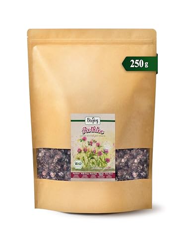Biojoy Té de Trébol Rojo Orgánico (250 g), Flores enteras con Cáliz (Trifolium pratense)