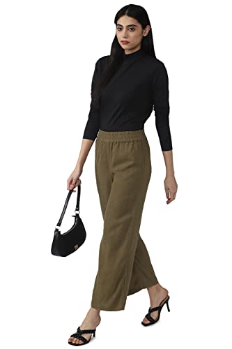 Image of Van Heusen Women Regular Fit Casual Pants