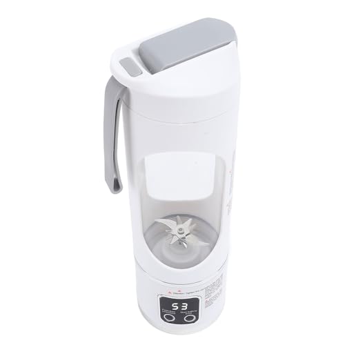 Small Travel Blender, 450 Ml Easy to Use a Portable Office Squeezer Cup (White)