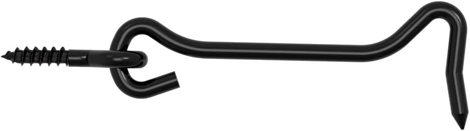 National Hardware Black Medium Gate Hook and Eye