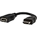 Rocstor Premium 6in High Speed HDMI Port Saver Cable M/F - Ultra HD 4k x 2k HDMI Cable - HDMI - 1 x HDMI Female - 1 x HDMI Male - Black Extension Cable - 6" HDMI A/V Cable for Audio/Video Device,