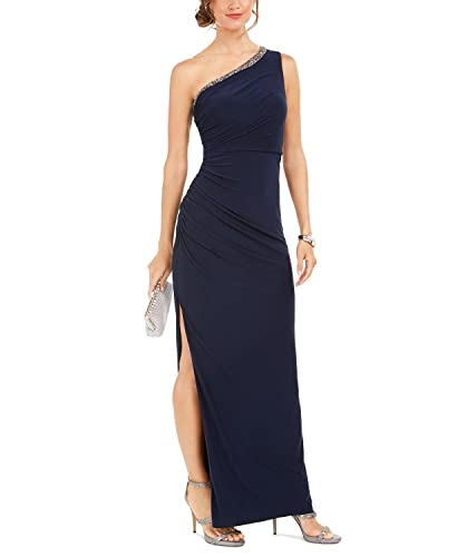 Image of Adrianna Papell Women's One Shoulder Jersey Gown
