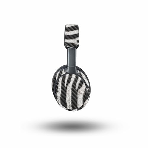 Image of MightySkins Carbon Fiber Skin Compatible with Bose QuietComfort Ultra - Zebra Closeup | Protective, Durable Textured Carbon Fiber Finish | Easy to Apply