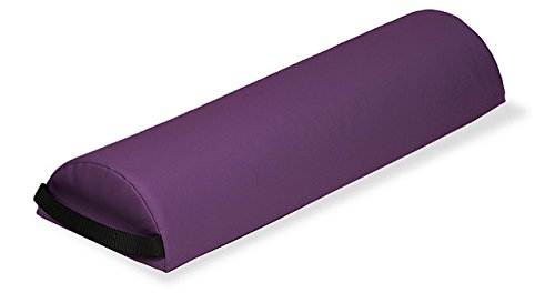 EARTHLITE Bolster Pillow Half Jumbo  Durable Massage Bolster, 100% PU Upholstery incl. Strap Handle/Professional Quality for Massage Tables/Back Pain Relief, Amethyst