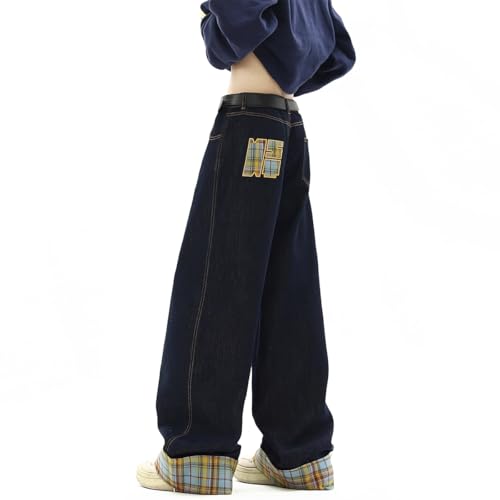 Men's American Retro Wide Leg Denim Jeans2