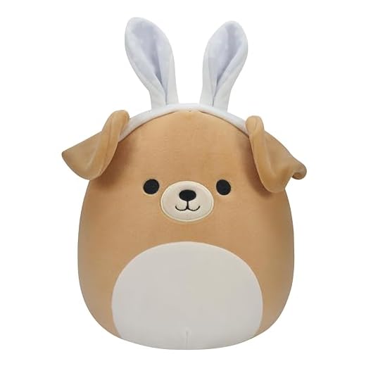 Squishmallows Peluche Stevon le Chien aux Oreilles de Lapin 19 cm – Squishmallow Original 2024