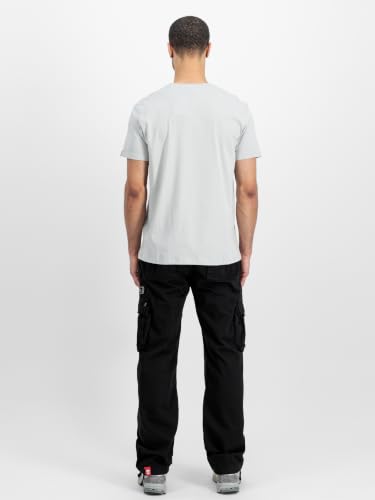 Alpha Industries Basic T-Shirt für Herren Pastel Grey – Ansicht 4