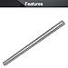 Utoolmart Tungsten Rods K10 Tungsten Steel Lathe Round Rod Solid Shaft Bar 6mm Dia 100mm Length