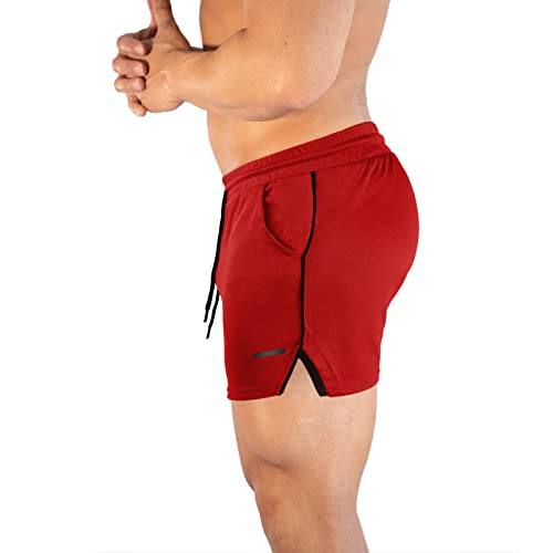 TEZO Mens 5" Gym Workout Shorts Athletic Running Training Quick Dry Short Pants Pockets Lightweight Mesh Activewear2