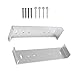 Mailbox Fixing Brackets Holder Stands Rack with Aluminum Constructions Set of 2 for Enhancing Stability Against Tilting
