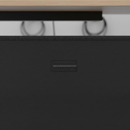 Panel divisor de privacidad para escritorio con organizador de cables, tela Oxford, 60 pulgadas miniatura 3