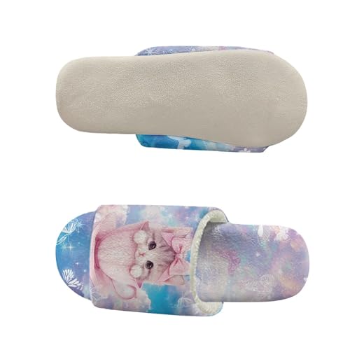 Fuzzy Slippers Lightweight Cozy House Shoes Open Toe Slippers Slip-On Furry Slide Shoes for Women4