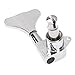 4Pcs Yootones Sealed Bass Tuning Pegs Machine Heads 2R2L Compatible with Electric Bass Tuners Replacement Parts (Silver)