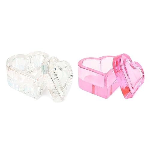 Recipiente de cristal para manicura con tapa acrílica miniatura 5
