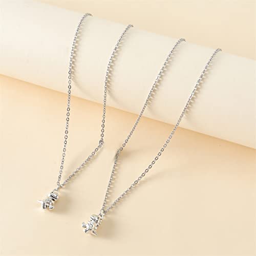 Nanafast Back To School Necklace Bulk For Best Friend Mother Daughter Necklace Set For 2 Matching Dinosaur Necklace For Boys Girls Bff First Day Of School Necklaces Jewelry Gifts Necklace #TOP4