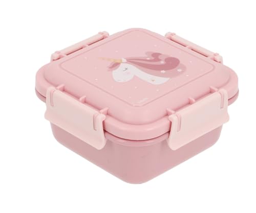 Tutete - Táper de almuerzo infantil de 780 ml, hermético, apto para microondas y lavavajillas, para parque, pícnic y escuela, sin BPA, cierre seguro - Unicornio mágico