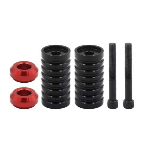 Image of Shifter Pegs For Touring、Softail、Sportster、Dyna(Black & Red 2PCS)