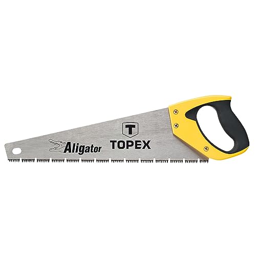 5902062103390 Hand saw 400mm, »Aligator », 3 sides sharpened teeth, hardened teeth TOPEX 10A441
