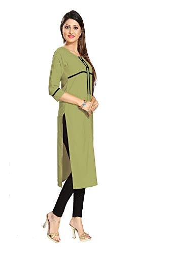 Image of Women's Crepe Regular Kurta