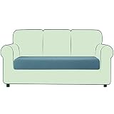 Tela: la tela de 85% poliéster y 15% spandex hace que nuestra funda de cojín de asiento sea más elástica, duradera y suave, tiene una buena función y comodidad y puede proteger más bien el asiento de sofá o sillón.