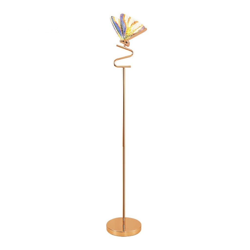 Floor Lamp For Bedroom Standing Lamp LED Butterfly Floor Lamp Nordic Creative Acrylic Zinc Alloy Floor Light for Living Room Bedroom Bedside Standing Lamp Floor Lamps For Living Room ( Color : A-Color