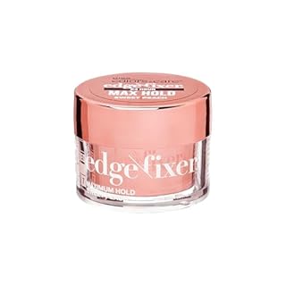 KISS Colors & Care Maximum Hold Edge Fixer, 24 Hour Scented Styling Hair Gel with Biotin, Non-Greasy, Long-Lasting Moisture & Shine for All Hair Types, 30 mL (1.01 US fl. oz.), Sweet Peach