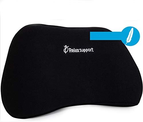Soft Lumbar Support Pillow - Office Chair Back Support - Chair Cushion for Back Pain Uses ArcContour Special Patented Technology Has Unique Lateral Convex Shape for a Pain Free Back