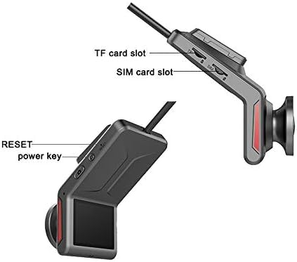 Caméra de voiture wifi, 2 pouces 1080P Double Caméra, Mini Dash Cam avec Surveillance à distance, Enregistrement en boucle, G-Sensor et Suivi GPS