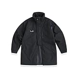 JOIBKD Men's Down Jacket, Men's Outdoor Mid-Length Cotton Coat Men's Loose Tooling Down Jacket (Colo