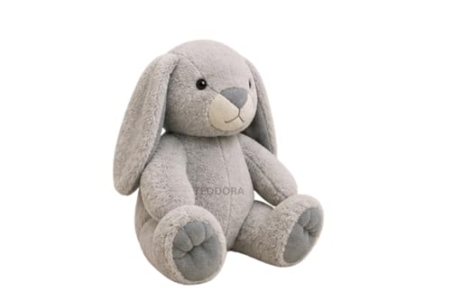 Image of Paw Rabbit Soft Toy for Girls Boys Kids,Grey,Rabbit Bunny Animal Plush Stuffed Baby Teddy Gift Birthday, 30 cm