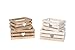 LA CASA DI EVA Set 2 cassettine con Cuori Decorativi in Legno (cm 17x11x7,5) (cm 22x13x8) Colori Assortiti…