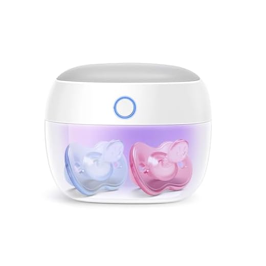 Papablic Portable UV Light Sterilizer, Mini UV-C Sanitizer Box for Pacifier and More, 99.99% Sterilization in 59 Seconds, USB Rechargeable