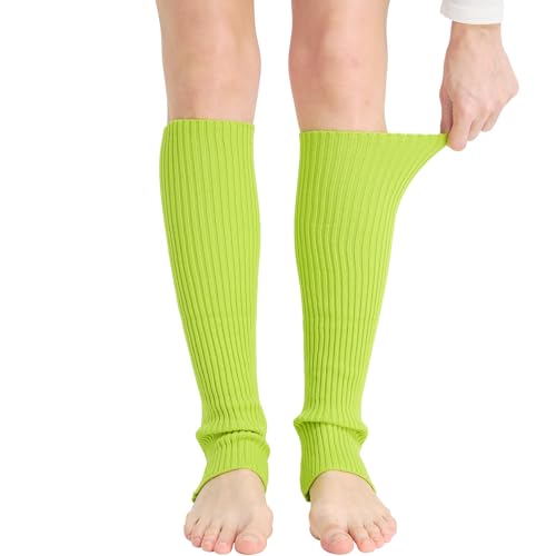 Image of Nanxson Knit Ribbed LegWarmer Women Knit Calf Accessories Leg Sleeves | Solid Neon Boot Socks,Y2K 80s Women's Lolita LegWarmer,Sports Party Yoga Dance Accessories,Winter Ankle Heap Kawaii Sock