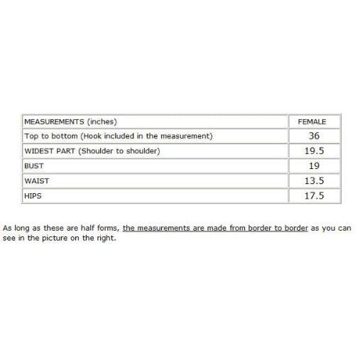 image for DisplayTown Female Mannequin Hip Long Torso Hollow Back Body Stackable