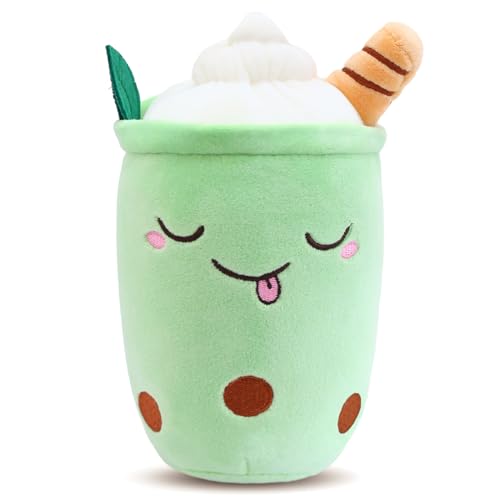 Aitsite Bubble Tea Kuscheltier Squishy Bubble Tea Plüschtier Mini Cute Kuscheltier Klein Mädchen Plüschtier Kawaii Plush Süße Kuscheltiere Kissen Milk Doll