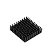 Electronic Heatsink Radiator Cooler Radiator 40X40X11MM Black Slot Heat Sink