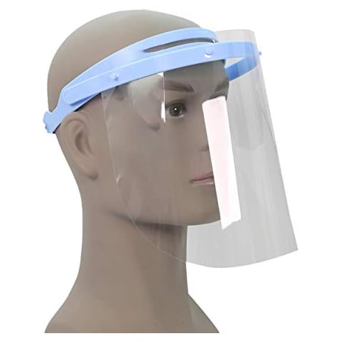 Face Shield Flip Up Face Visor Transparent Fully Adjustable Plastic Superlight Cover Full Protection Against Splashes Pack of(1) Cover