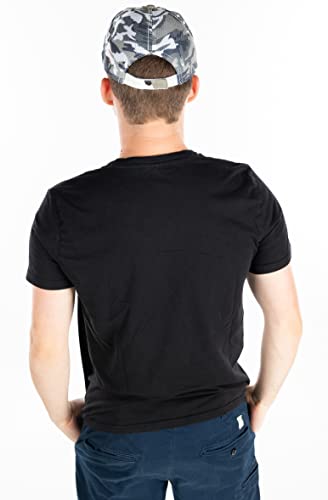 Funky Junque Mens Usa Flag Patch Mesh Baseball Cap - Camo Grey #TOP2