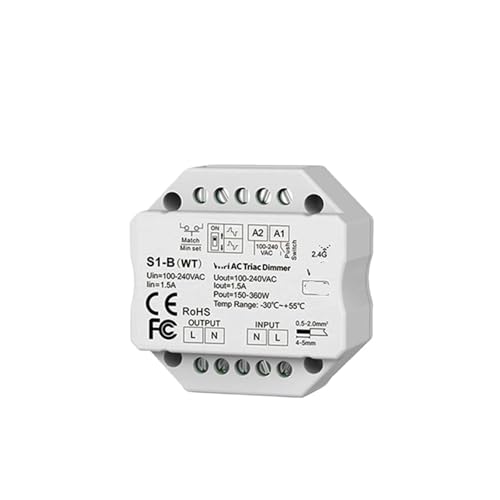 Regulador de tiristor de CA S1-B(WT) interruptor LED de boton para pared 110V 220V