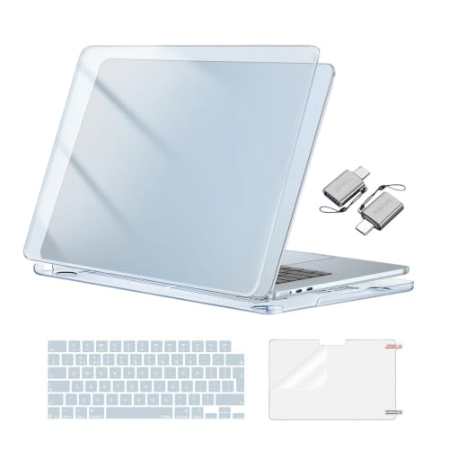 Carcasa MacBook Air 15 Azul Cielo con protector de pantalla y teclado