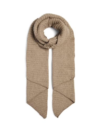 Sciarpa del marchio PIECES PIECES Sciarpa da donna Pcpyron Structured Long Scarf Noos Bc, Visone argenteo, Taglia unica