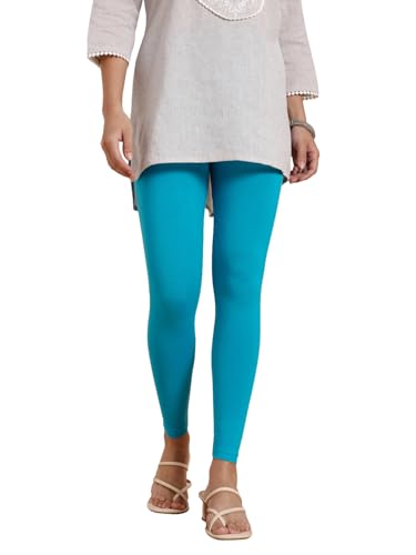 Image of TWIN BIRDS Super Stretchable Cotton Elasthane Fabric Ankle Length Leggings for Women