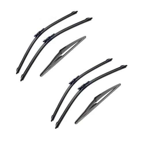 Limpiaparabrisas Para Para Qashqai J10 2006-2013 Parabrisas Coche Limpiaparabrisas Delantero Trasero Accesorios Goma 24 '15' 12' Delanteros Cepillos(6 PCS)