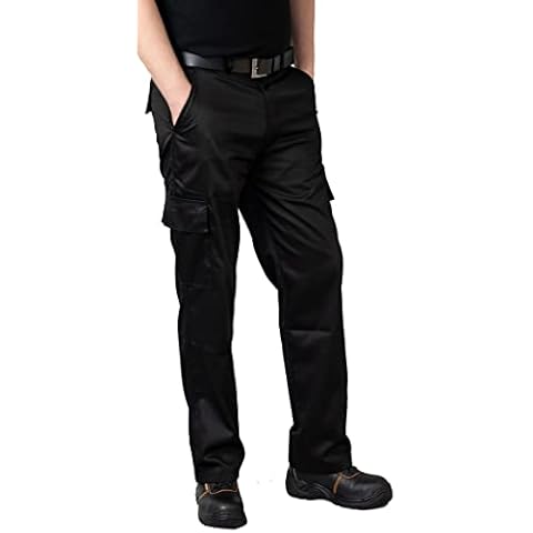 Ranger Workwear Black Cargo Work Trousers Cover