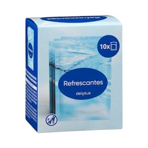 Toallitas refrescantes monodosis Caja 10 sobres Pack 2