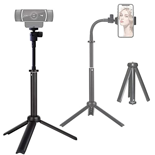Tencro Teleskop-Selfie-Stick mit Stativ, Handy-Halterung und Fernbedienung, 45-165 cm Kamera-Handy-Stativ, Einbeinstativ für iPhone Xs Max/X/8 Plus, Galaxy S20/S10 Plus/S9, GoPro & Kompaktkameras etc Cover