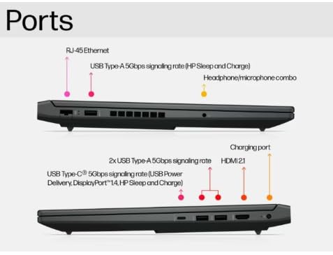 Image of HP Victus 16-r1703TX Gaming Laptop (14th Gen Intel Core i5, 16GB DDR5, 512GB SSD, NVIDIA GeForce RTX 3050 6GB, 16.1 inch FHD 144Hz, Windows 11 Home, Silver)